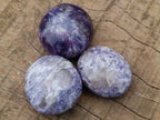 Polished Lepidolite Galets x 20 From Ambatondrazaka, Madagascar