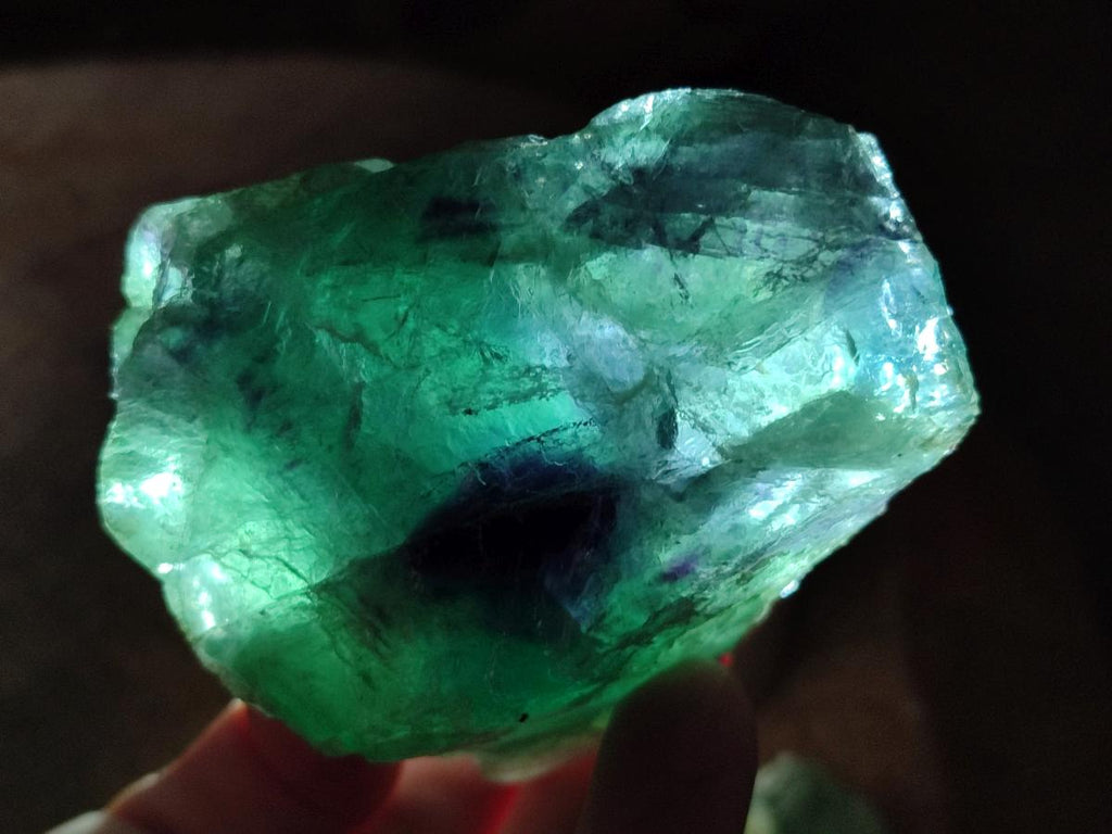 Natural Watermelon Fluorite Cobbed Specimens x 12 From Uis, Namibia
