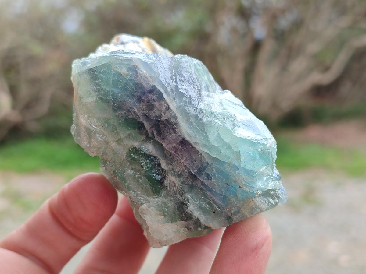 Natural Watermelon Fluorite Cobbed Specimens x 12 From Uis, Namibia