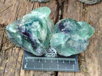 Natural Watermelon Fluorite Cobbed Specimens x 12 From Uis, Namibia