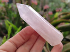 Polished Gemmy Rose Quartz Crystals x 12 From Madagascar