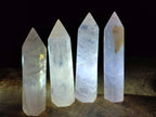 Polished Gemmy Rose Quartz Crystals x 12 From Madagascar