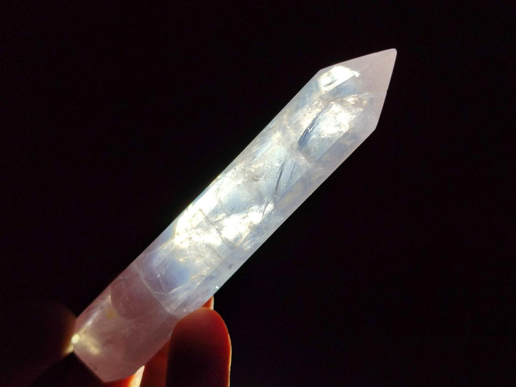 Polished Gemmy Rose Quartz Crystals x 12 From Madagascar