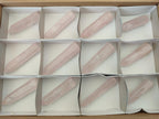 Polished Gemmy Rose Quartz Crystals x 12 From Madagascar