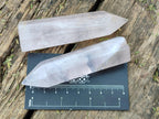 Polished Gemmy Rose Quartz Crystals x 12 From Madagascar