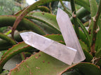 Polished Gemmy Rose Quartz Crystals x 12 From Madagascar