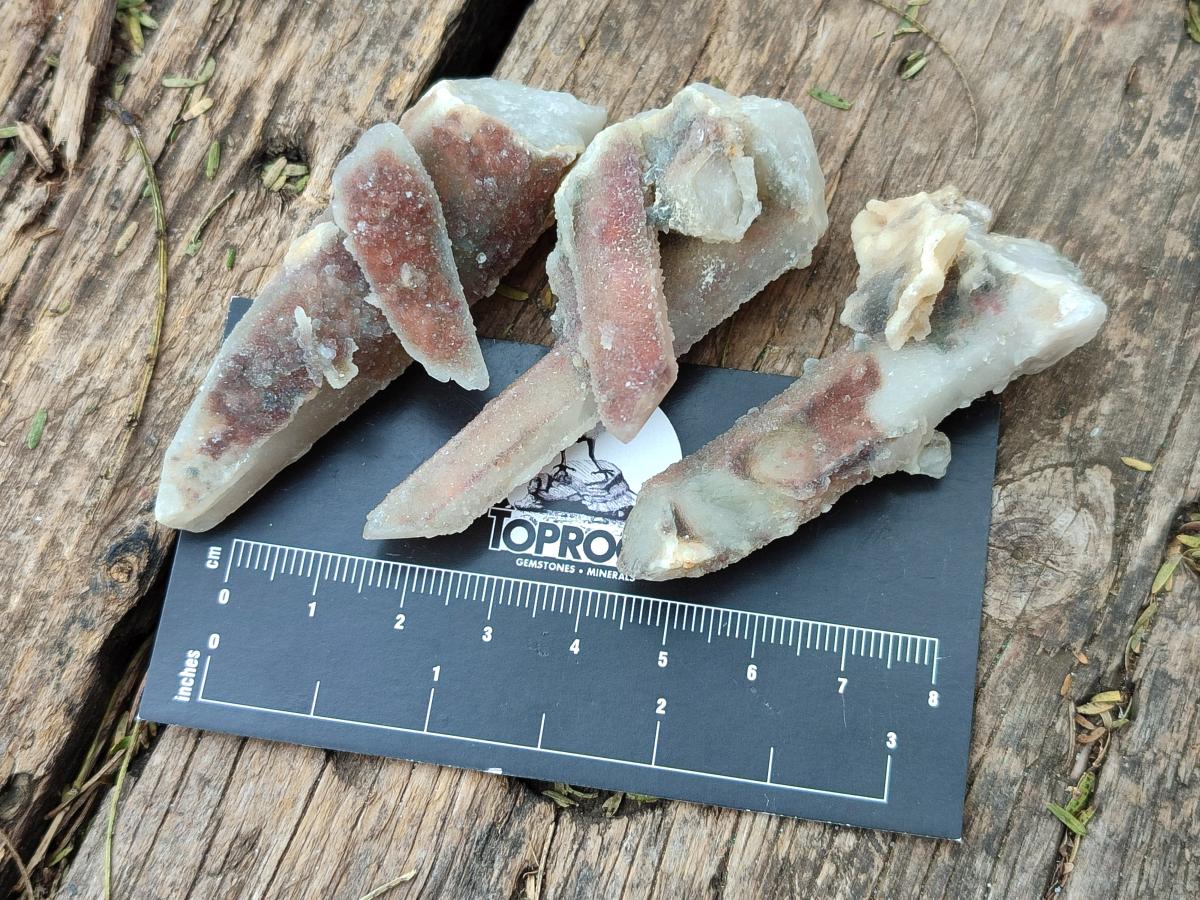 Natural Drusy Fairy Spirit Quartz Single Crystals x 35 From Boekenhouthoek, South Africa