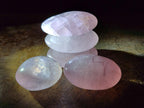 Polished Gemmy Rose Quartz Galets x 24 From Madagascar