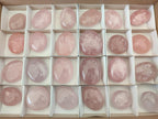 Polished Gemmy Rose Quartz Galets x 24 From Madagascar