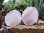 Polished Gemmy Rose Quartz Galets x 24 From Madagascar