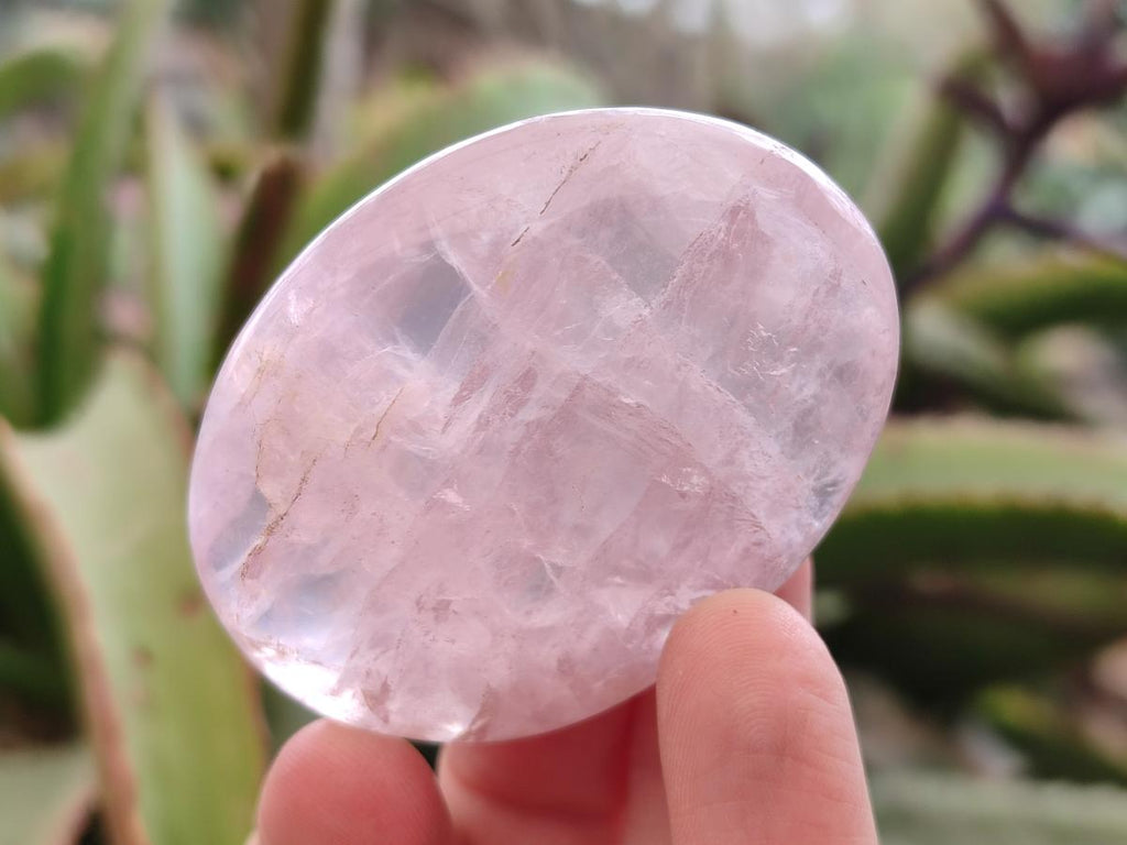 Polished Gemmy Rose Quartz Galets x 24 From Madagascar