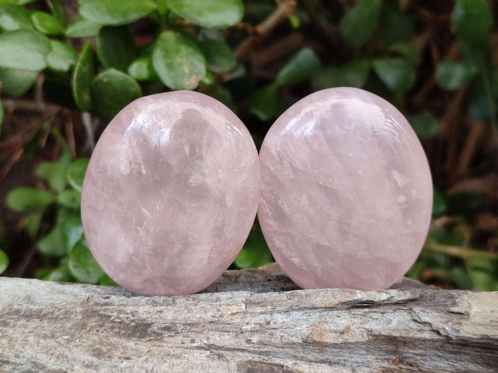 Polished Gemmy Rose Quartz Galets x 24 From Madagascar