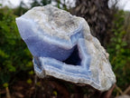Natural Large Blue Lace Agate Geode Specimen x 1 From Nsanje, Malawi