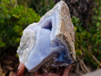Natural Large Blue Lace Agate Geode Specimen x 1 From Nsanje, Malawi