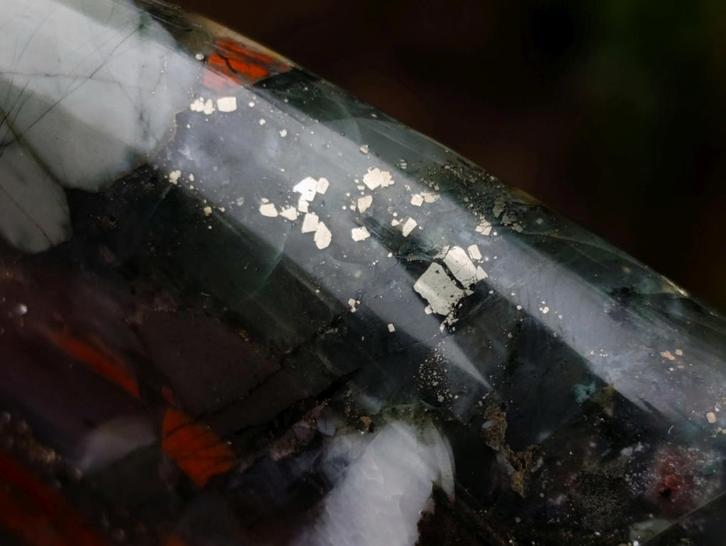 Polished Bloodstone Standing Display Pieces x 3 From Swaziland