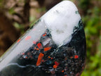 Polished Bloodstone Standing Display Pieces x 3 From Swaziland
