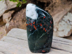 Polished Bloodstone Standing Display Pieces x 3 From Swaziland