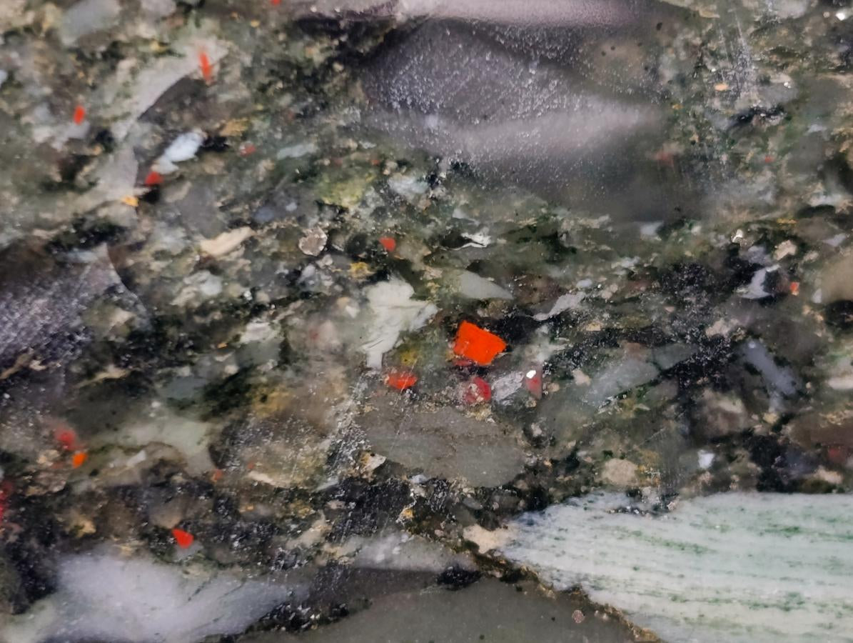 Polished Bloodstone Standing Display Pieces x 3 From Swaziland