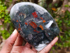 Polished Bloodstone Standing Display Pieces x 3 From Swaziland