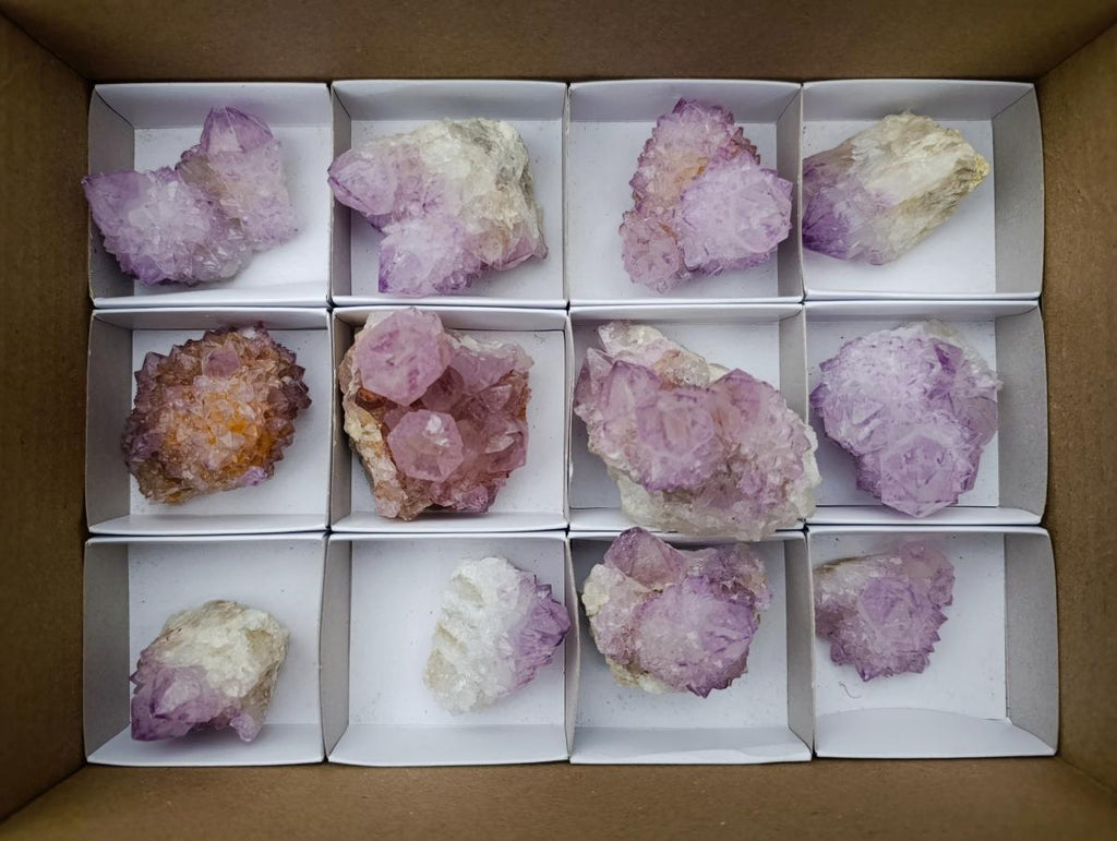 Natural Spirit Amethyst Clusters x 12 From Boekenhouthoek, South Africa
