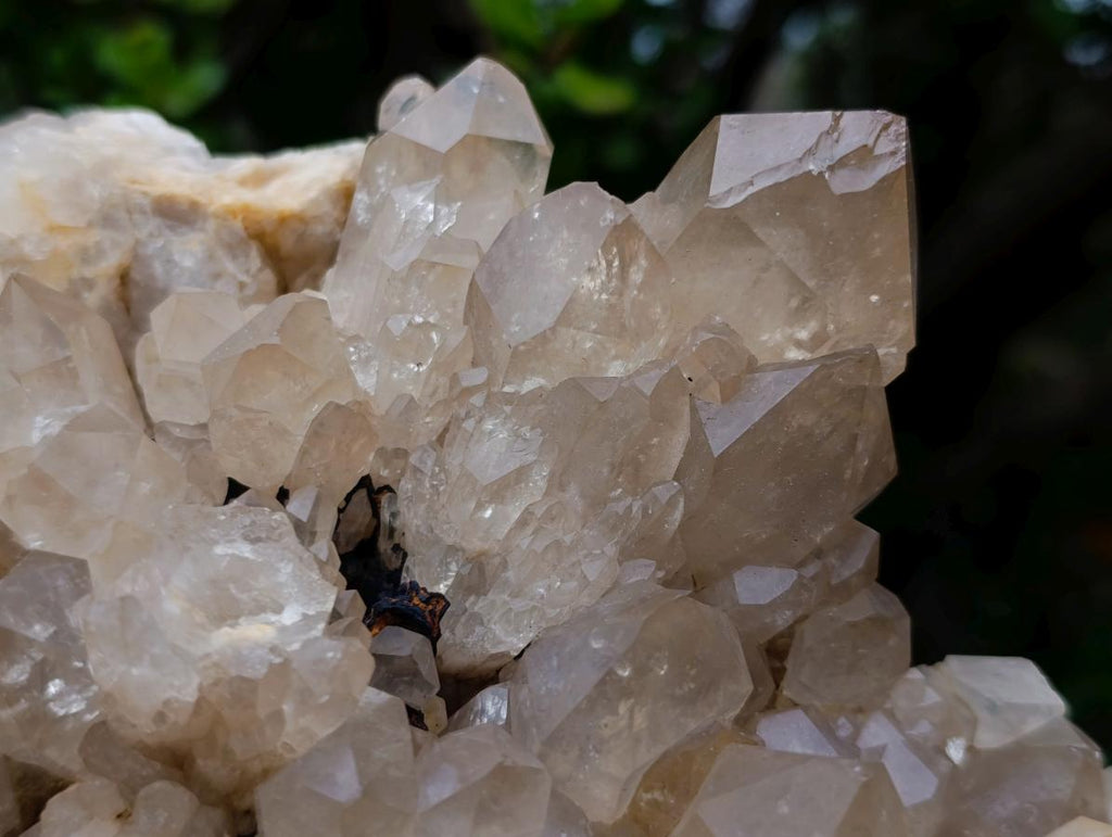 Natural Large Cascading Pale Smokey Luena Citrine Quartz Cluster x 1 From Luena, Congo