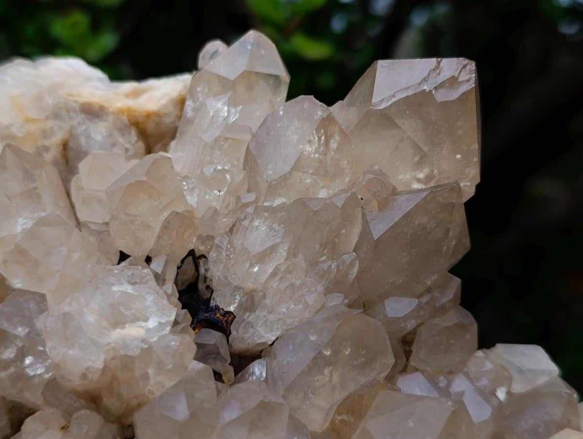 Natural Large Cascading Pale Smokey Luena Citrine Quartz Cluster x 1 From Luena, Congo