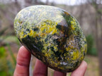 Polished Green Opal Standing Display Pieces x 6 From Betroka, Madagascar