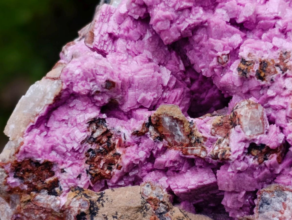 Natural Salrose Cobaltoan Dolomite Specimens x 3 From Kakanda, Congo