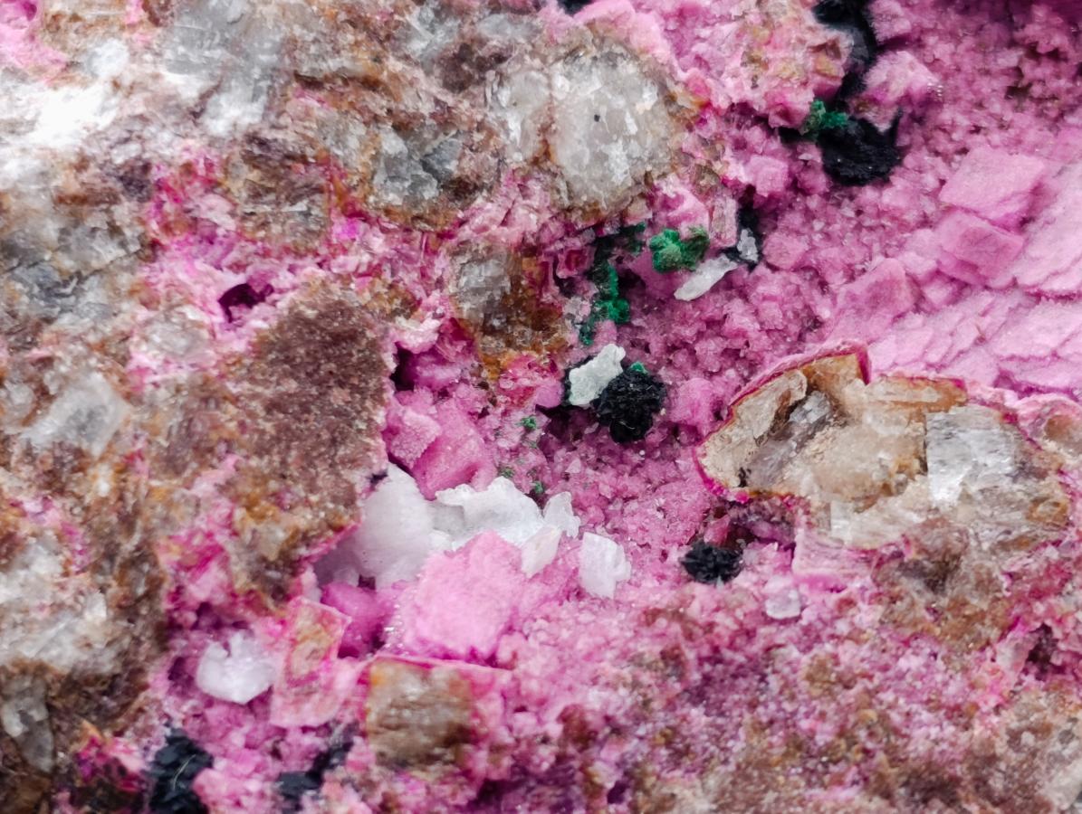 Natural Salrose Cobaltoan Dolomite Specimens x 3 From Kakanda, Congo