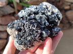 Natural Large Schorl Black Tourmaline Specimens with Feldspar x 2 From Erongo, Namibia
