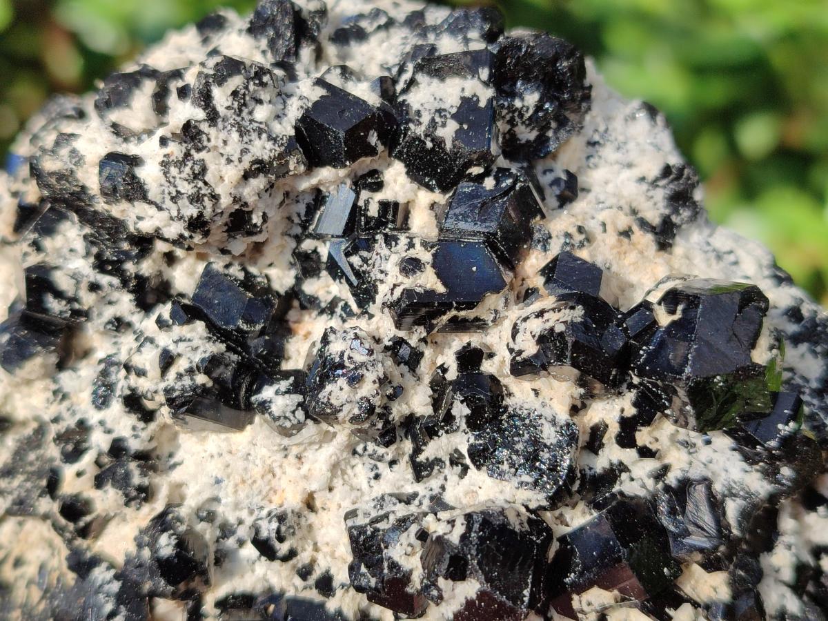 Natural Large Schorl Black Tourmaline Specimens with Feldspar x 2 From Erongo, Namibia