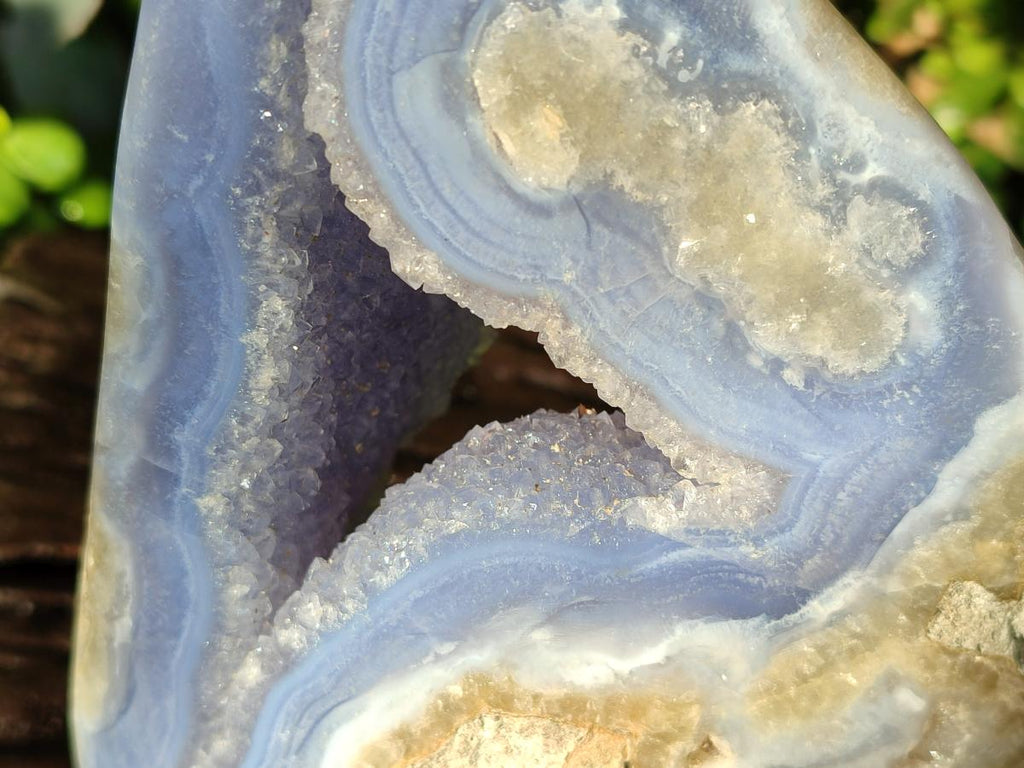 Polished and Natural Large Blue Lace Agate Free Form x 1 From Nsanje, Malawi