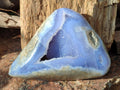 Polished and Natural Large Blue Lace Agate Free Form x 1 From Nsanje, Malawi