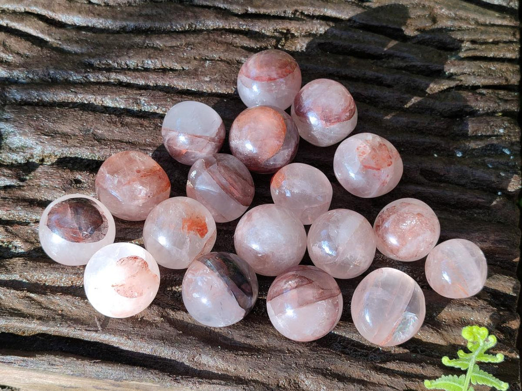 Polished Rounded Mini Red Hematoid Quartz Free Forms x 35 From Ambatondrazaka, Madagascar