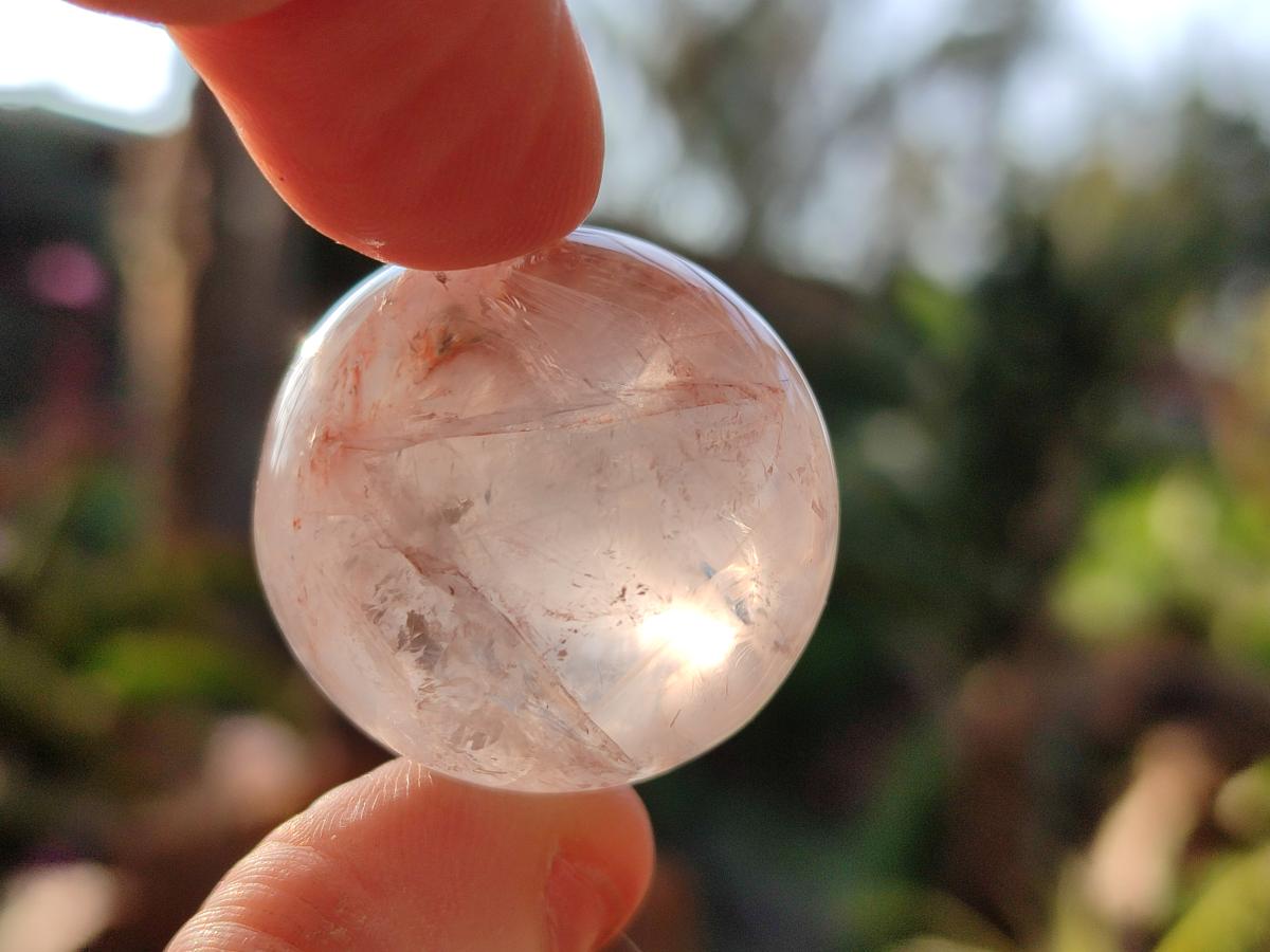 Polished Rounded Mini Red Hematoid Quartz Free Forms x 35 From Ambatondrazaka, Madagascar