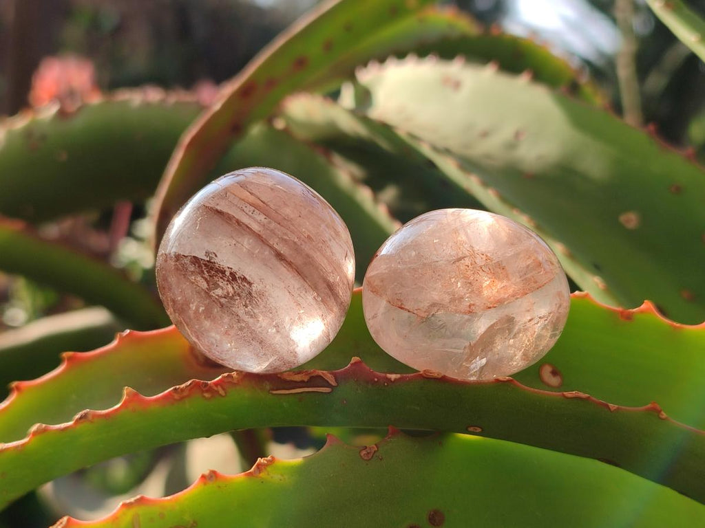 Polished Rounded Mini Red Hematoid Quartz Free Forms x 35 From Ambatondrazaka, Madagascar