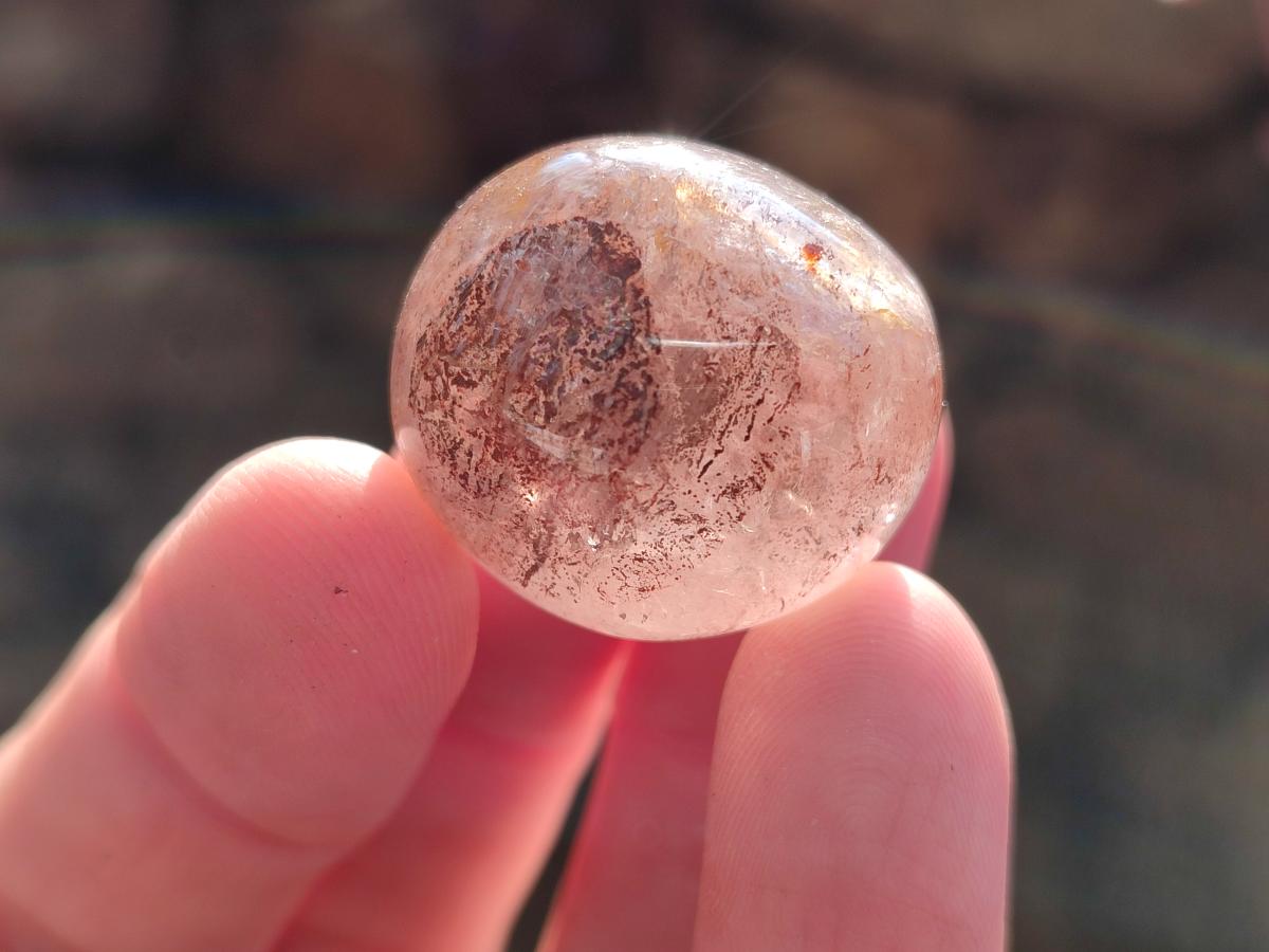 Polished Rounded Mini Red Hematoid Quartz Free Forms x 35 From Ambatondrazaka, Madagascar