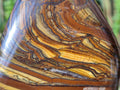 Polished Golden Tigers Eye Standing Display Pieces x 2 From Prieska, South Africa