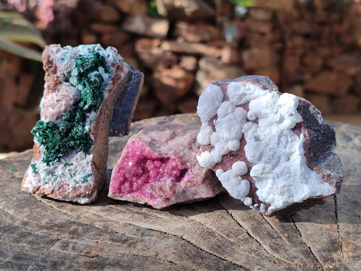 Natural Mix of Multi Mineral Specimens x 6 From Congo