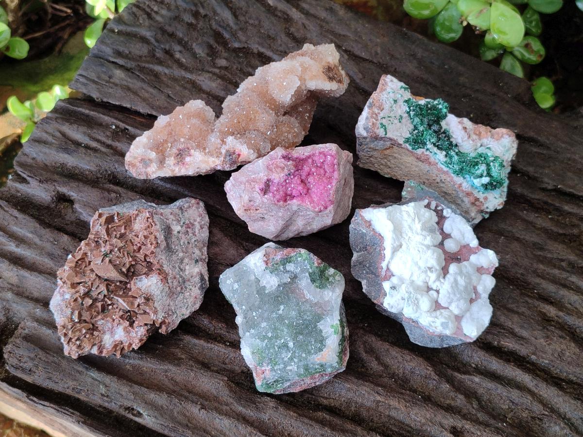 Natural Mix of Multi Mineral Specimens x 6 From Congo
