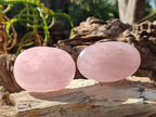 Polished Gemmy Rose Quartz Galets x 12 From Madagascar