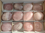 Polished Gemmy Rose Quartz Galets x 12 From Madagascar