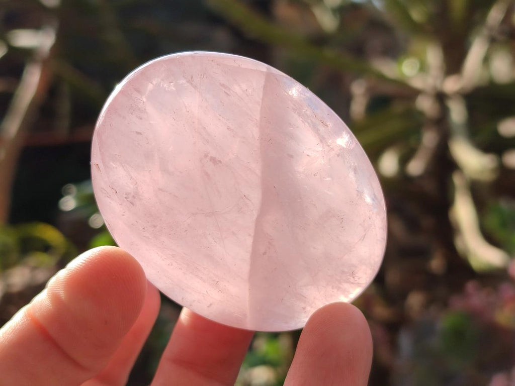 Polished Gemmy Rose Quartz Galets x 12 From Madagascar