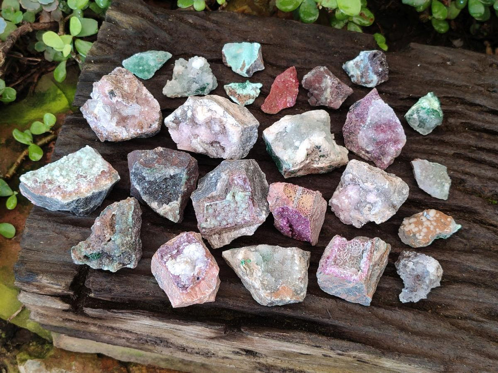 Natural Mix of Mineral Specimens x 24 From Congo