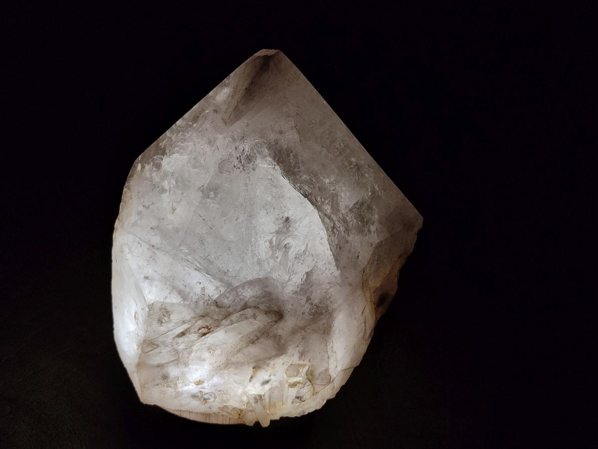 Natural Large Smokey Angolan Quartz Crystal with Polished Terminations x 1 From Angola