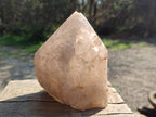 Natural Large Smokey Angolan Quartz Crystal with Polished Terminations x 1 From Angola