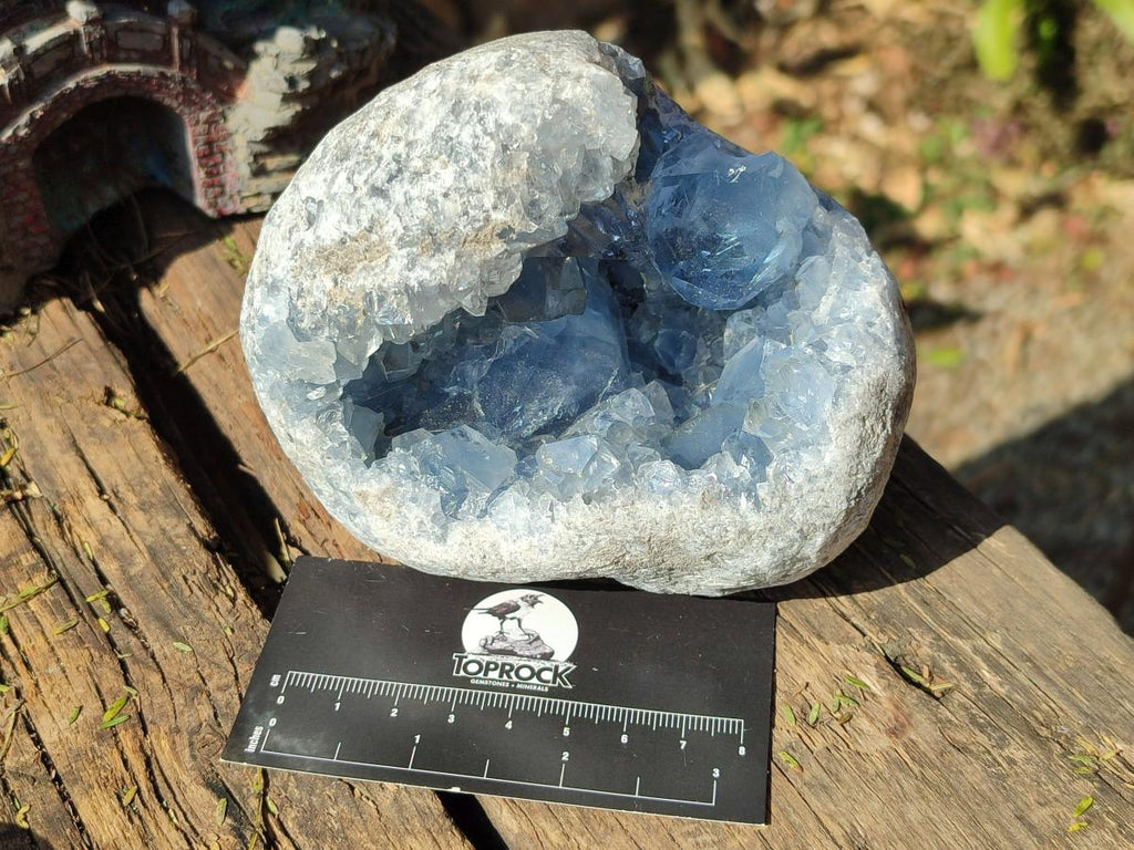 Natural Blue Celestite Specimens x 2 From Sakoany, Madagascar