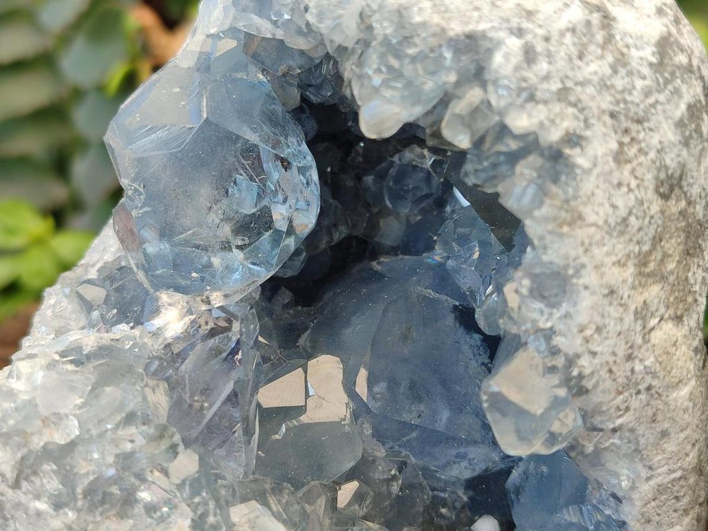 Natural Blue Celestite Specimens x 2 From Sakoany, Madagascar