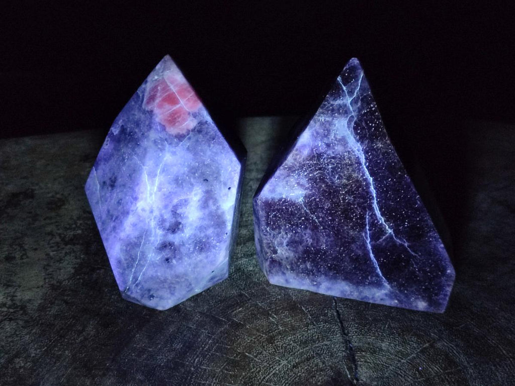 Polished Lepidolite Display Crystals x 2 From Zimbabwe
