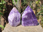 Polished Lepidolite Display Crystals x 2 From Zimbabwe